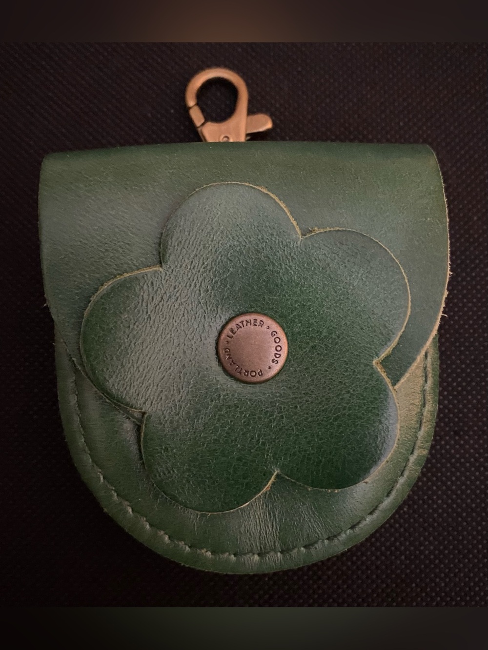 Portland Leather Goods Petunia Pouch - Cowboy Mint.